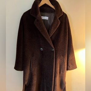 MaxMara full-length teddy coat